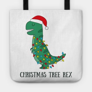 Christmas Tree Rex- Funny Dinosaur T Rex Christma Gifts Tote