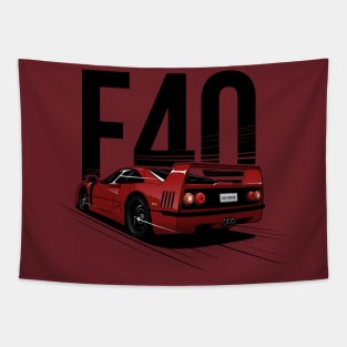 EDM - Classic Italian F40 - CarCorner Tapestry