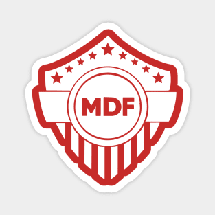 Minor Defense Force White Out Logo Magnet