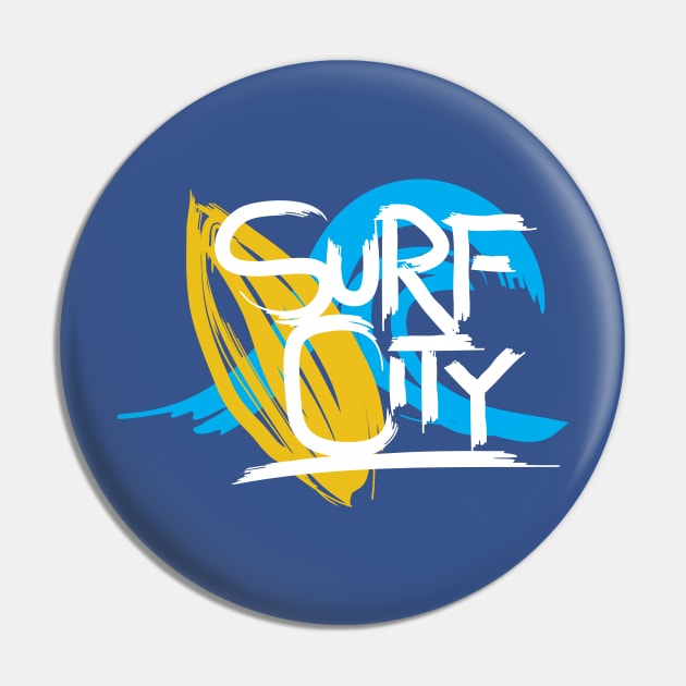 Surf City Pin by minus