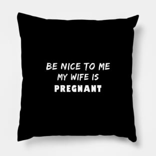 Mens New Expecting Dad Wife Pregnant 2018 New Baby product Pillow
