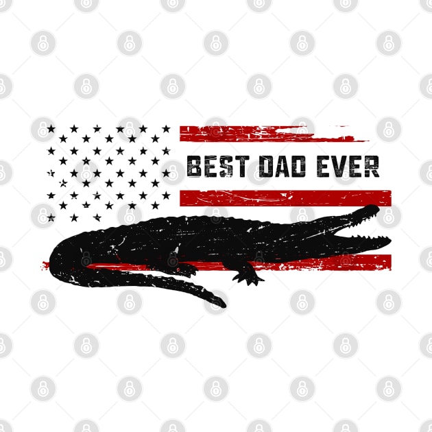 Best alligator dad ever Funny Gift Idea by Tshirtiz