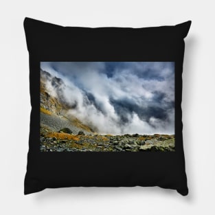 Mountains and clouds landscape Pillow