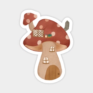 mushroom house Magnet