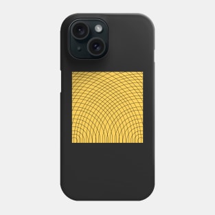 Yellow arched geometric pattern Phone Case