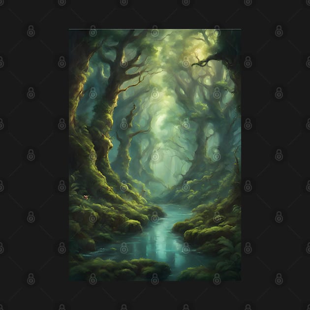 Mysterious Forest Nature Scenery by Art-Jiyuu