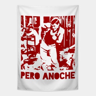 Pero Anoche - red design Tapestry