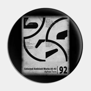 Aphex Twin - Selected Ambient Works 85-92 Pin