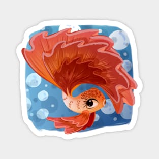 Siamese fighting fish Magnet