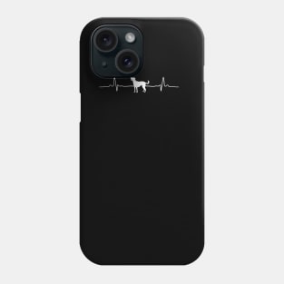 EKG with dog - a great gift for anyone who loves their dogs Phone Case