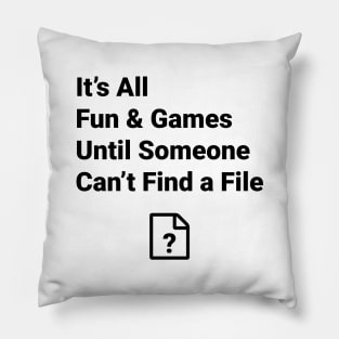 Missing File Pillow