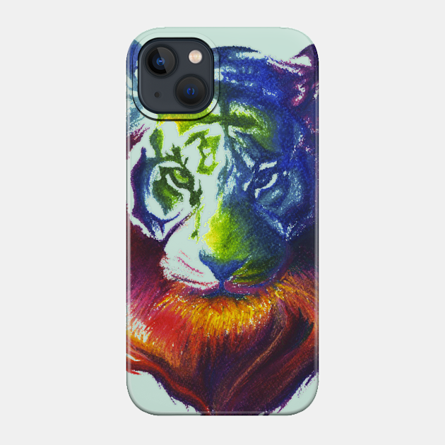 Multicolored Tiger - Tiger - Phone Case