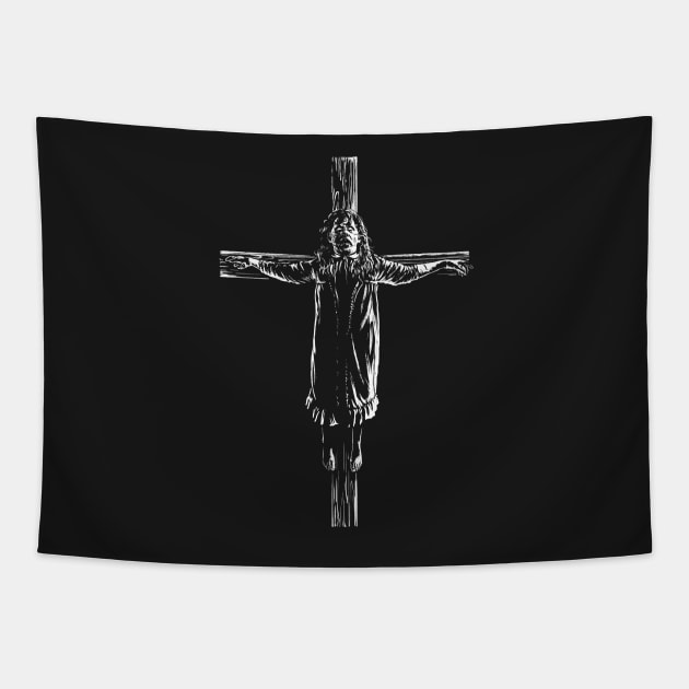 Crucified Regan Tapestry by Samhain1992