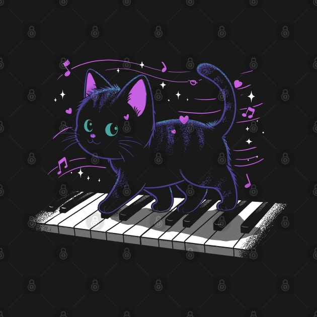 Purrfect Meowlody: Piano Paws by GoshWow 