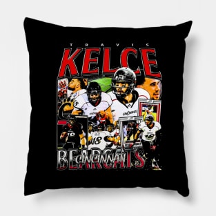 Travis Kelce College Vintage Bootleg Pillow