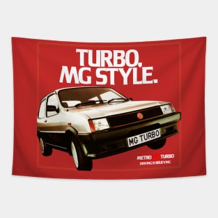 MG METRO TURBO - advert Tapestry