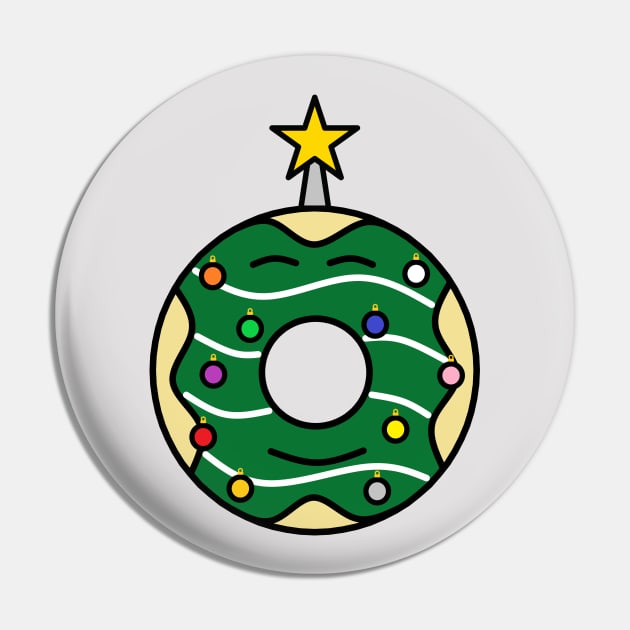 The Christmas Tree Donut Pin by Bubba Creative