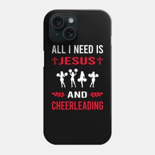 I Need Jesus And Cheerleading Cheerleader Phone Case