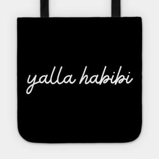 yalla habibi - white Tote