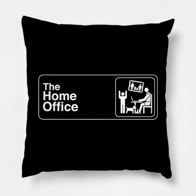 The Home Office Pillow by ClayGrahamArt