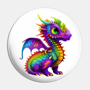 Cute Rainbow Dragon Pin