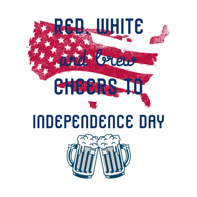 Red, white and brew. Cheers to Independence Day by Designs by Eliane