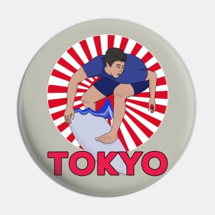 Surfing tokyo Pin