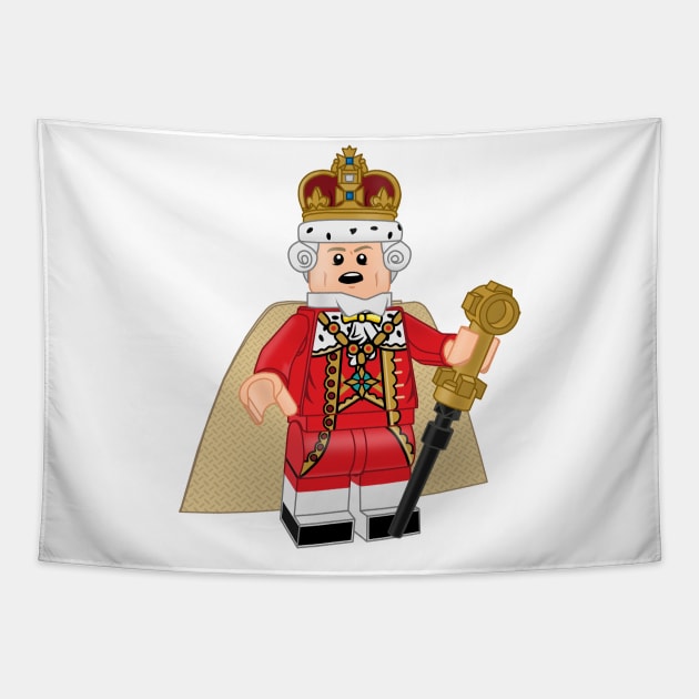 Lego King George III Tapestry by ovofigures