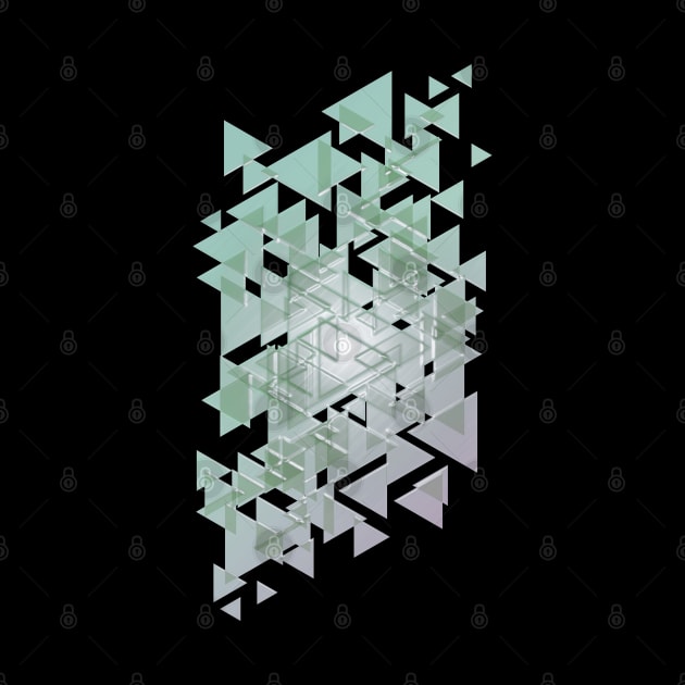 Random icy triangles design by Studio DAVE