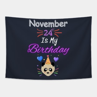 november 24 st is my birthday Tapestry