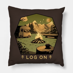 Log On 🌲🌄 Pillow