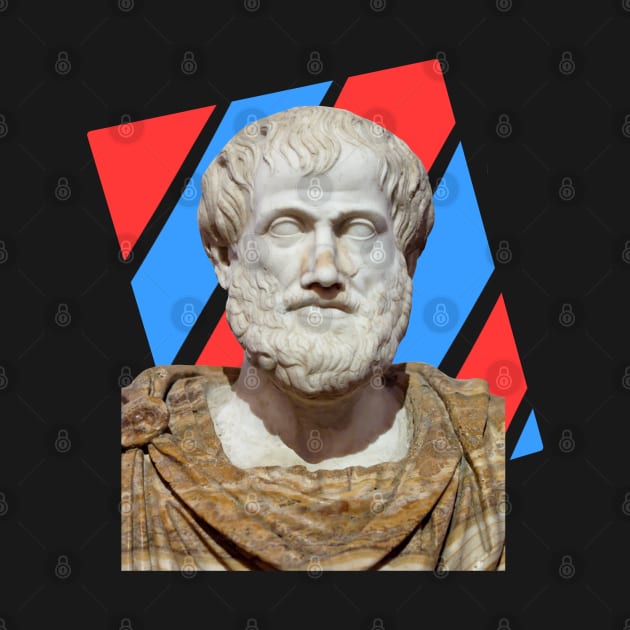 Aristotle Portrait With Red Blue Rectangle by isstgeschichte