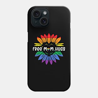 Gay Pride Free Mom Hugs Flag Lgbtq Mama Phone Case