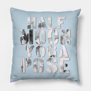 Half moon yoga pose Pillow