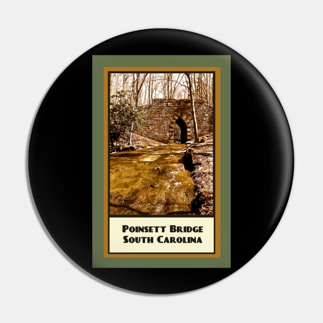 Vintage Travel Poinsett Bridge Pin by candhdesigns