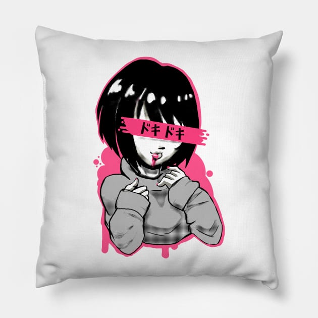 Manga Girl Pillow by SteampunkStein