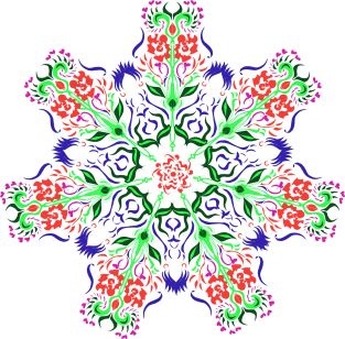 Polish Flower Design Magnet