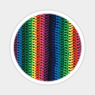 Rainbow crochet Magnet