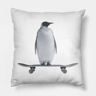 Penguin Skateboard Pillow