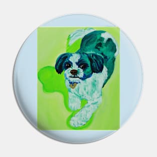 Toby the Green Shih Tzu Pin