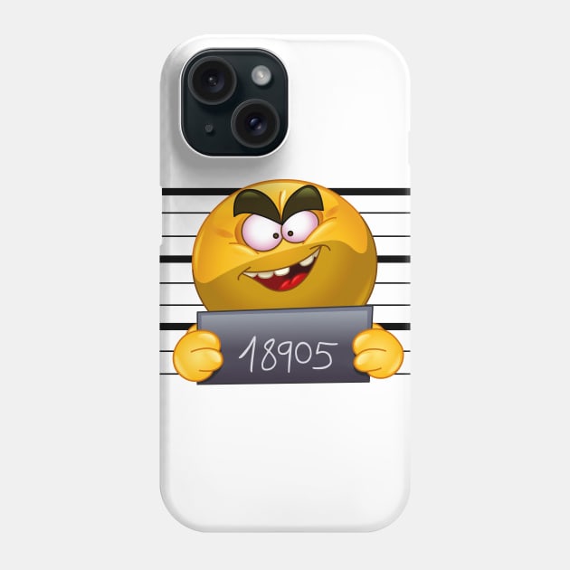 Arrested emoji Phone Case by DigiToonsTreasures