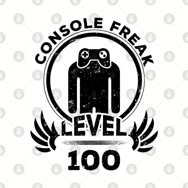 Level 100 Console Freak Console Gamer Gift by atomguy