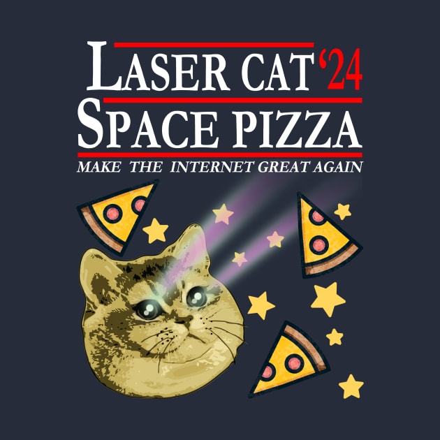 Laser Cat and Space Pizza in 2024 by Electrovista