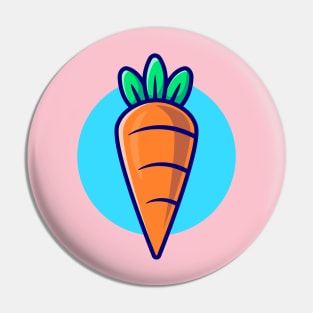 Carrot Vegetable Cartoon Pin