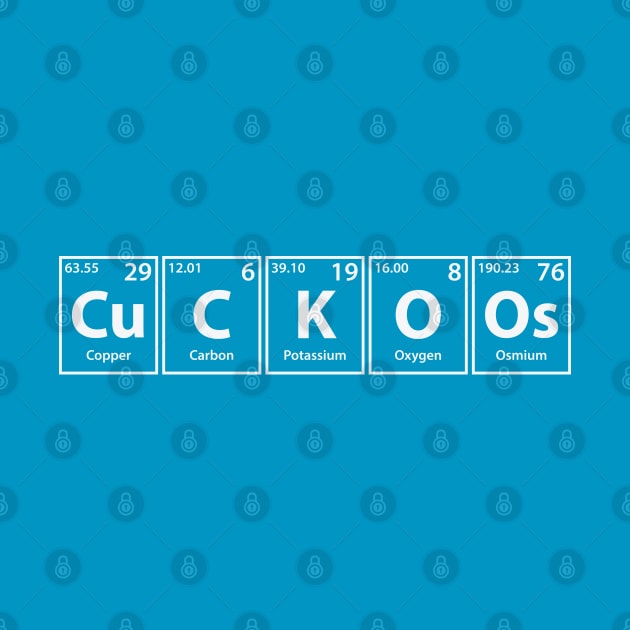 Cuckoos (Cu-C-K-O-Os) Periodic Elements Spelling by cerebrands