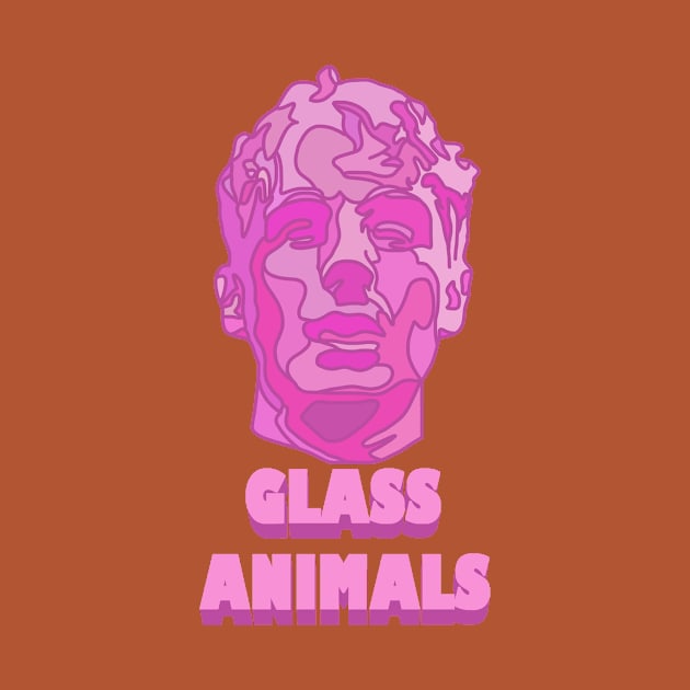 Glass Animals Raspberry Soda (Head and Logo) by SpareFilm