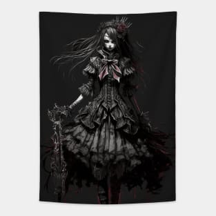 Anime Goth Girl Tapestry