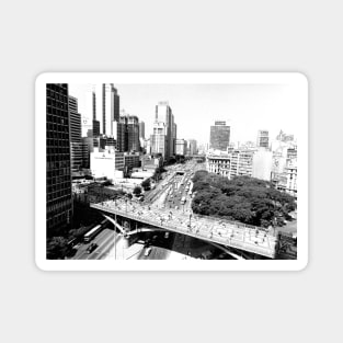 Vintage photo of Sao Paulo Brazil Magnet