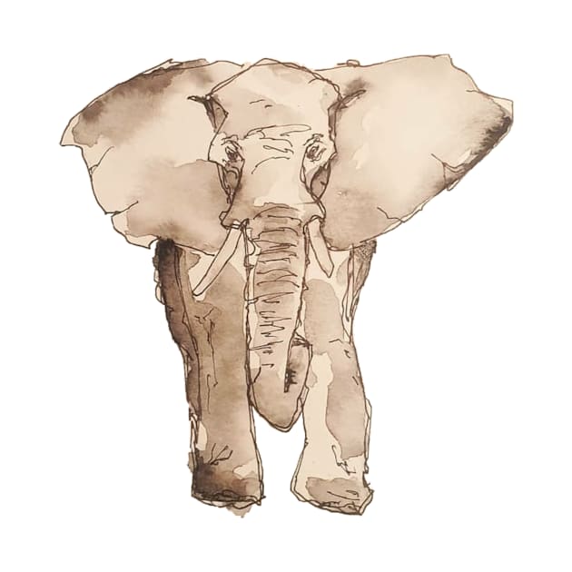 Elephant Sketch by Gerrit Koenig