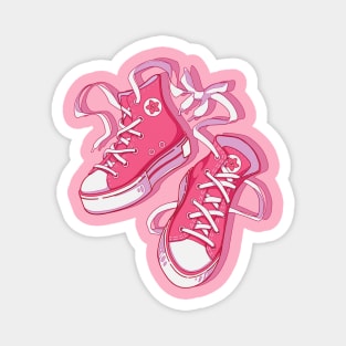 The cute pink shoes Magnet